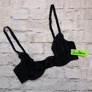 Sam Edelman Geo Mesh Underwire Bra in Black